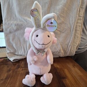 FAO Schwarz Sparkler Bunny Plush with Glitter Ears